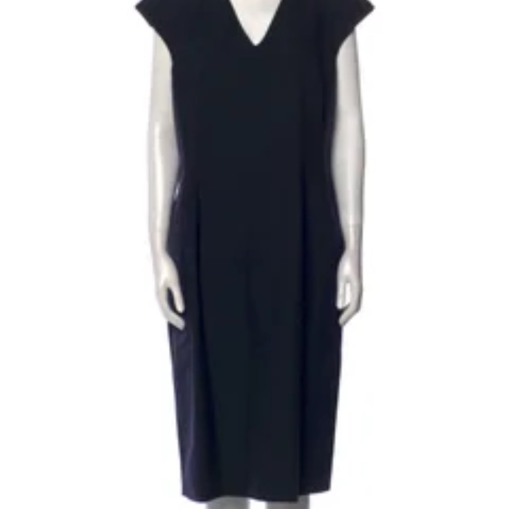 Les Copains Mini-cap sleeve dress, IT50, Dark navy